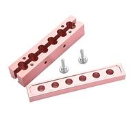 AMONIDA Moule à Rouge à Lèvres en or Rose, Outil de Fabrication de Bâton à Lèvres à Haute Brillance pour une Production Facile de Rouge à (6 trous)