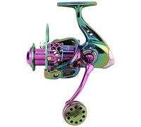 AMONIDA Moulinet de Pêche en Métal Anticorrosion Haute Résistance 9 + 1BB pour Une Ligne de Pêche Lisse pour Les Pêcheurs en Métal comme Images, Moulinet de Interchangeable Gauche Droite pour Les