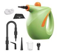 AMONIDA Nettoyeur Vapeur Portable, 1200 W, Chauffage Rapide en 20 Secondes, 700 Ml, 221 F, Multi-surfaces, Stérilisation Efficace, 2 Vitesses Réglables, avec 7 Accessoires, Idéal pour la Maison