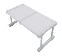 AMONIDA Organisateur d'étagères d'Armoire, Colonne Montante Extensible, capacité de 20 LB |sans Perceuse, Forte capacité de Charge, Séparateur 'Espace en Acier au Carbone et PP pour Armoire,
