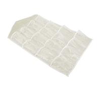 AMONIDA Organisateurs Suspendus pour Placard Mural, Sac de Rangement en Polyester Imperméable avec 16 Poches pour Chambre à Coucher et Salon 28,3x16,5 Pouces (Beige)