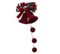 AMONIDA Ornement d'arbre Boule Rouge floqué, Pendentif Léger Réutilisable, Décoration de Noël Festive pour Décor de Vacances, Idéal pour Couronne d'arbre et Cheminée (Plaque de Lettre)