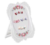 AMONIDA Outil de Manucure Design de Fleur Exquis 48 Couleurs Présentoir de Carte de Gel de Vernis à Ongles pour la Pratique des Ongles, Support de Nail Art Durable et élégant pour Salon de beauté