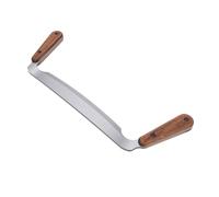 AMONIDA Outil d'écorçage de Couteau à Tirer de 8 Pouces, Décapant d'écorce de Rasage incurvé, Couteau 'arbre à Lames HSS avec Poignée Ergonomique, Idéal pour éplucher, Tailler et Façonner le Bois