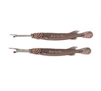 AMONIDA Outil Découseur de Points, Dissolvant de Fil de Couture Compact et Léger pour Usage Domestique, Alliage de Zinc Polyvalent 1 Ensemble (Bronze Rouge Ancien)