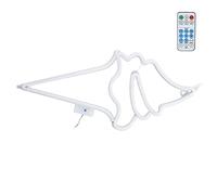 AMONIDA Panneau LED Néon Crème Glacée avec Télécommande pour Décoration de Fête, alimenté par USB ou par Batterie, 20,5 Pouces de Haut, Design élégant (lumière rose)