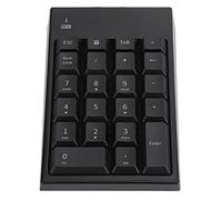 AMONIDA Pavé Numérique sans Fil 2,4 Clavier Portable à 22 Touches, Idéal pour Les Ordinateurs Portables et Les Opérations Bancaires, Design Compact