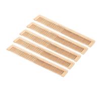AMONIDA Peigne en Bambou, Anti-tirage, écologique | 5 pièces, dents polies, bords lisses, légers, parfaits pour les voyages, durables