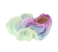AMONIDA Perruque Synthétique Douce à Haute Température pour Poupées de 1/6 à 17cm, à la Mode et Belle, 15.5 (COLORFUL)