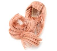 AMONIDA Perruque Synthétique Longue et Belle, Bou et Douce, pour Poupées 1/6, Cheveux Synthétiques à Haute Température (Couleur carotte)