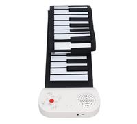 AMONIDA Piano Enroulable à 49 Touches pour Enfants et Débutants, Clavier électrique en Silicone Flexible avec 8 Tonalités et 6 Chansons pour L'apprentissage et la Pratique