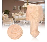 AMONIDA Pieds de Meubles Sculptés 4 Pièces, Pieds de canapé de Table d'armoire en Bois de Style Européen, de Meubles avec des Motifs Exquis, Idéaux pour la Décoration de de Maison (15 * 6 cm)