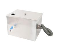 AMONIDA Piège à Graisse en Acier Inoxydable, Intercepteur de Graisse Commercial, Piège de Filtration à 3 Niveaux avec Taux de 4 GPM et Loquets de Verrouillage, Idéal pour la Séparation de l'eau et