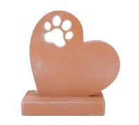 AMONIDA Pierre Tombale Commémorative pour Chien, Marqueur Funéraire pour Animaux de Compagnie, Cadeau de Sympathie en Forme de Cœur avec Gravure Personnalisée, Idéal pour Le Jardin, la Cour et la