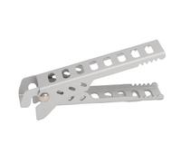 AMONIDA Pince de Plaque Chauffante, Conception Anti-brûlure, Pince en Alliage D'aluminium pour Camping en Plein Air, Pique-nique, Utilisation en Cuisine