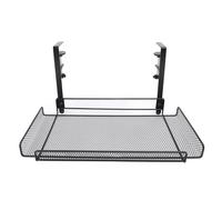 AMONIDA Pince sous Le Bureau sur étagère de Rangement, Plateau de Gestion des Câbles pour Routeur Filaire, Multiprise, Organisateur de Bureau et de Maison (Black)