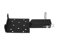 AMONIDA Plaque de Montage de Treuil D'attelage de Remorque, Support de Treuil en Acier Durable pour Camion Pick-up SUV UTV, Récepteur Noir 2 Pouces
