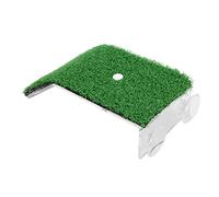AMONIDA Plate-Forme de Repos pour Reptiles, Plastique Durable pour Tortue, Bain de Soleil, Paysage d'escalade, 1 X Pelouse de Simulation (Petit (Convient aux Ordinateurs Portables de 12)