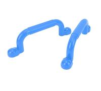 AMONIDA Poignées de Terrain de Jeu Polyvalentes, en Fer PE Durable, Grandes Poignées de sécurité pour Cadre d'escalade (Blue)