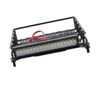 AMONIDA Porte-Bagages RC en Métal, Barres de Toit Durables avec Lumières LED pour Voitures RC MN D90 99S, 15.5x10.5x2.5cm, Installation Facile