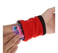 AMONIDA Portefeuille de Poignet de Course, Pochette de Bracelet de Grande capacité pour l'exercice, Le Cyclisme, la Pêche, Les Activités de Plein Air, Matériau Respirant (Rouge)