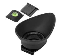 AMONIDA Protecteur d'oculaire de Remplacement pour Viseur d'appareil Photo, pour D800 D700 D4 D3S D3X D2X D2H F5 F6 avec Niveau de Griffe et Couvercle en Plastique et Caoutchouc Noir