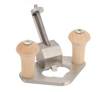 AMONIDA Rabot de Routeur Ergonomique, Outil de Travail du Bois Portatif en Acier Inoxydable, Plan d'arrêt de Profondeur avec Base en Forme de Cœur, Idéal pour les Rainures et la Précise du Bois