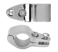 AMONIDA Raccords de Matériel Durables de Glissière de Mâchoire Marine d'acier Inoxydable pour des Yachts de Bateaux 2 Pièces 1.18in pour des Yachts d'affaires (32mm)