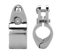 AMONIDA Raccords de Matériel Durables de Glissière de Mâchoire Marine d'acier Inoxydable pour des Yachts de Bateaux 2 Pièces 1.18in pour des Yachts d'affaires (25mm)