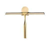 AMONIDA Raclette en Acier Inoxydable, Raclette de Fenêtre de Douche Tout Usage, Confortable Antidérapante pour la Maison, la Cuisine, la Salle de Bain, Le Verre, Le Carrelage et Le Miroir (Gold)