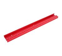 AMONIDA Rail de Guidage de Goulotte à Bois en Alliage D'aluminium avec Double échelle pour Fixations de Scie à Table, Conception Durable, adapté aux Professionnels, 1 unité (400 mm)