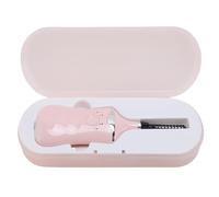 AMONIDA Recourbe-cils électrique chargé par USB avec 3 Réglages de Température Réglables et 3 Têtes de Brosse pour un Bouclage sans Effort, Idéal pour les Voyages (PINK)