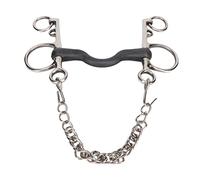AMONIDA Rouleau de Mors de Cheval en Acier Inoxydable, Filet à Pression Uniforme Sûr pour Accessoires de Cheval, 1 X Mors de Bouche (135MM)