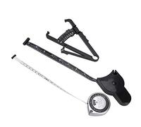 AMONIDA Ruban à Mesurer Rétractable et Testeur de Graisse Corporelle pour Usage Domestique, PVC, 3 Pièces