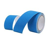 AMONIDA Ruban Adhésif Antidérapant, Ruban Adhésif Antidérapant en PVC Sable de Quartz, Puissant pour Escaliers, Toilettes, Piscine, Sol, Bureau, Hôtel, Restaurant, Hôpital, école, Aéroport et (BLUE)