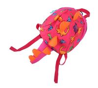 AMONIDA Sac à Dos pour Enfants avec Laisse de sécurité, Motif Dinosaure Mignon, Grande capacité pour les Tout-petits âgés de 2 à 4 Ans, Polyester Respirant (PINK)