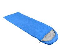 AMONIDA Sac de Couchage Enveloppe Adulte Imperméable avec Capuche Confortable 3 Saisons pour Camping Randonnée Sac à Dos 70,9 Pouces X 29,5 Pouces (Blue)