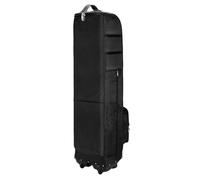 AMONIDA Sac de Voyage avec roulettes, en Nylon épais, Pliable, avec Serrure à Combinaison, Idéal pour Les Joueurs de, 53,1x12,6x15,7 Pouces (Argent Peint en Noir)