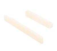 AMONIDA Selle d'écrou de Guitare, écrou et Selle de Gravure d'engrenage en Os de Vache, de Guitare Acoustique pour des Cordes Sécurisées et un Remplacement de Couleur