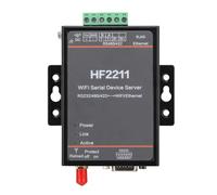 AMONIDA Serveur Série HF2211, RS232 RS422 vers WiFi Ethernet DTU avec Cryptage TLS AES DES3, pour Protocole IP Modbus