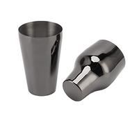AMONIDA Shaker à Cocktail en Acier Inoxydable 304, Mélangeur à Martini Durable pour Fêtes, Campings, Rassemblements en Plein Air (Noir éblouissant)