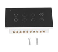 AMONIDA Smart Switch WiFi Touch Switch 8 Gang Télécommande pour Bureau à Domicile ABS Noir 14,7 X 8,5 X 4 Cm