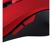 AMONIDA Souris de Jeu Optique Fil, Portable, Légère, Réglable, DPI, pour Jeux Informatiques, Noir, Rouge, 1 unité (Rouge)