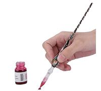 AMONIDA Stylo à Encre Crystal Signature pour une Expérience D'écriture Fluide, Parfait pour la Décoration et la Collection, Léger 7,28 Pouces (COLORFUL)
