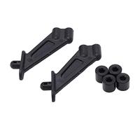 AMONIDA Support d'aile Arrière de Voiture RC, Pièce de Rechange en Plastique Noir Haute Résistance, Support de Force d'appui amélioré pour Véhicule Tout-Terrain ZD Racing 7531 1/10 RC