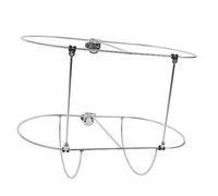 AMONIDA Support de Garde-Boue Double en Acier Inoxydable 304 pour Bateaux, Support de Garde-Boue Pliable pour Yachts Marins, Parfait pour Les Rails de 7/8" à 1" avec Ailes de Moins de 11"