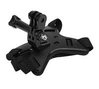 AMONIDA Support de Menton de Casque pour Caméras d'action avec stabilité Améliorée et Prise de Vue Multi-Angle pour Les Amateurs de Sport et Les Motards (Version améliorée Noir AT1109)