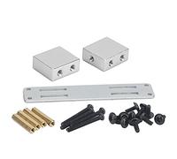 AMONIDA Support de Montage Fixe Servo Durable, Pièces de Mise à Niveau Légères pour Voitures Télécommandées MN (Silver)