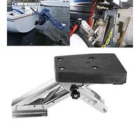 AMONIDA Support de Moteur Hors-bord en Acier Inoxydable 304 avec Système de Levage assisté par Ressort, capacité de Charge de 50 Kg (110 lb) pour Moteur Hors-bord 2 Temps et Barre