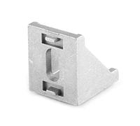 AMONIDA Supports D'Angle en Forme de L en Alliage D'aluminium Durable, 10 Pièces, Attelle à Angle Droit pour Meubles et Fenêtres 35x35mm